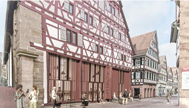 Fruchtkasten Visualisierung Außenfassade (Atelier Brückner)